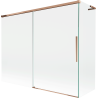 Mexen Rox L paravan cadă, 2 canaturi glisante, 190 + 80 x 150 cm, transparent, aur roz - 8C9L-190-080-60-00