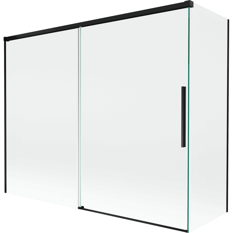 Mexen Rox paravan de baie cu 2 uși culisante 190 + 90 x 150 cm, transparent, negru - 8C9-190-090-70-00