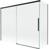 Mexen Rox paravan cadă de baie, cu 2 uși glisante, 190 + 90 x 150 cm, transparent, negru - 8C9-190-090-70-00
