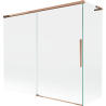 Mexen Rox L paravan de baie 2-canate glisant 180 + 80 x 150 cm, transparent, aur roz - 8C9L-180-080-60-00