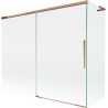 Mexen Rox L fürdőkádparaván 2-szárnyú tolható 190 + 90 x 150 cm, átlátszó, rózsaarany - 8C9L-190-090-60-00