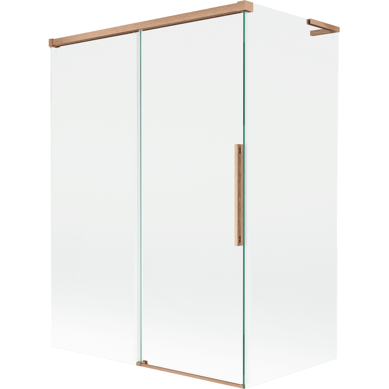 Mexen Rox L cabină de duș cu două uși glisante 120 + 70 x 150 cm, transparent, cupru periat - 8C9L-120-070-65-00