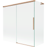 Mexen Rox L paravan cadă 2-canate glisant 160 + 70 x 150 cm, transparent, cupru periat - 8C9L-160-070-65-00