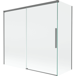 Mexen Rox paravan de duș cu 2 panouri glisante 170 + 70 x 150 cm, transparent, metal armat - 8C9-170-070-95-00
