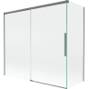 Mexen Rox paravan cadă de baie cu 2 panouri glisante 170 + 70 x 150 cm, transparent, metal pistol - 8C9-170-070-95-00