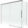 Mexen Rox paravan de baie cu 2 uși glisante 180 + 80 x 150 cm, transparent, gun metal - 8C9-180-080-95-00