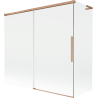 Mexen Rox L 2-szárnyú, tolórendszerű kádparaván 170 + 70 x 150 cm, átlátszó, kefélt réz - 8C9L-170-070-65-00