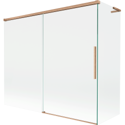 Mexen Rox L paravan de duș cu 2 uși glisante 180 + 80 x 150 cm, transparent, cupru periat - 8C9L-180-080-65-00