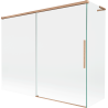 Paravan de baie Mexen Rox L, cu 2 panouri glisante, 190 + 90 x 150 cm, transparent, cupru periat - 8C9L-190-090-65-00