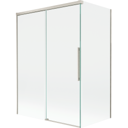 Mexen Rox paravan de baie cu 2 uși glisante 120 + 70 x 150 cm, transparent, nichel periat - 8C9-120-070-97-00