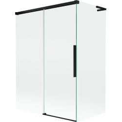 Mexen Rox L paravan de baie de duș cu 2 uși glisante 120 + 70 x 150 cm, transparent, negru - 8C9L-120-070-70-00