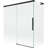 Mexen Rox L paravan de baie cu 2 uși glisante 150 + 70 x 150 cm, transparent, negru - 8C9L-150-070-70-00