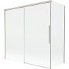 Mexen Rox paravan de duș cu 2 uși culisante 160 + 70 x 150 cm, transparent, nichel periat - 8C9-160-070-97-00