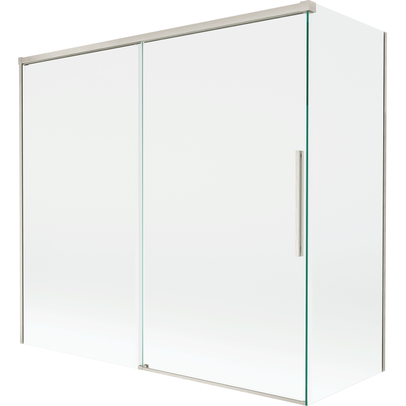 Paravan cadă Mexen Rox 2 canaturi culisante 170 + 70 x 150 cm, transparent, nichel periat - 8C9-170-070-97-00