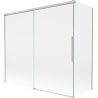 Mexen Rox paravan de baie cu 2 uși glisante 170 + 75 x 150 cm, transparent, nichel periat - 8C9-170-075-97-00