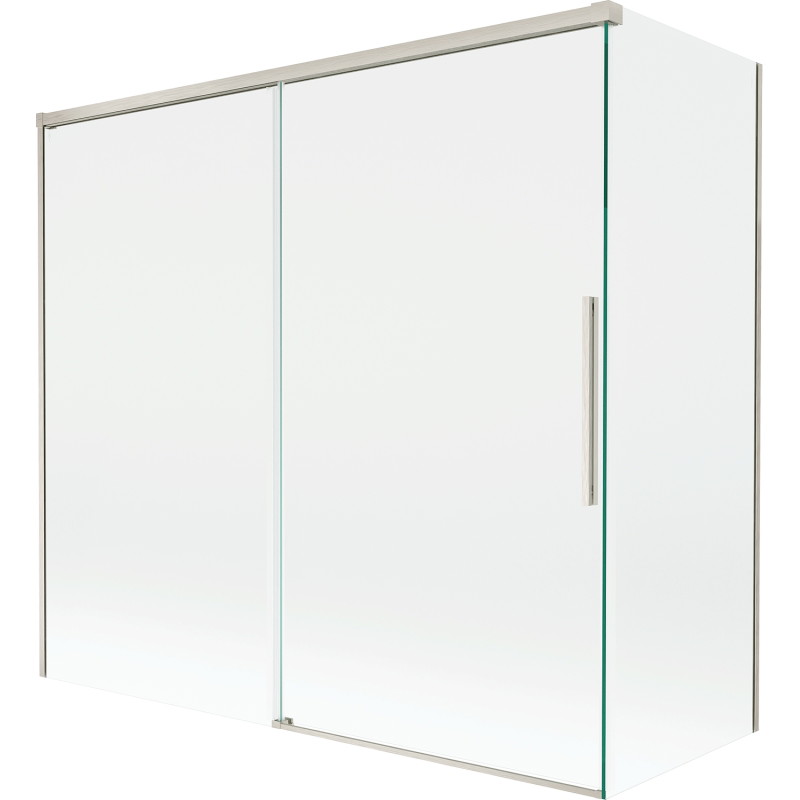 Mexen Rox paravan de cadă cu 2 aripi glisante 160 + 80 x 150 cm, transparent, nichel periat - 8C9-160-080-97-00