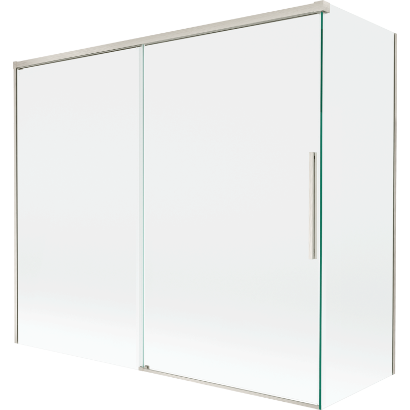 Mexen Rox paravan cadă cu 2 aripi glisante 180 + 90 x 150 cm, transparent, nichel periat - 8C9-180-090-97-00