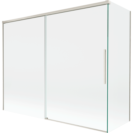 Mexen Rox paravan cadă 2-uşi glisante 190 + 90 x 150 cm, transparent, nichel periat - 8C9-190-090-97-00