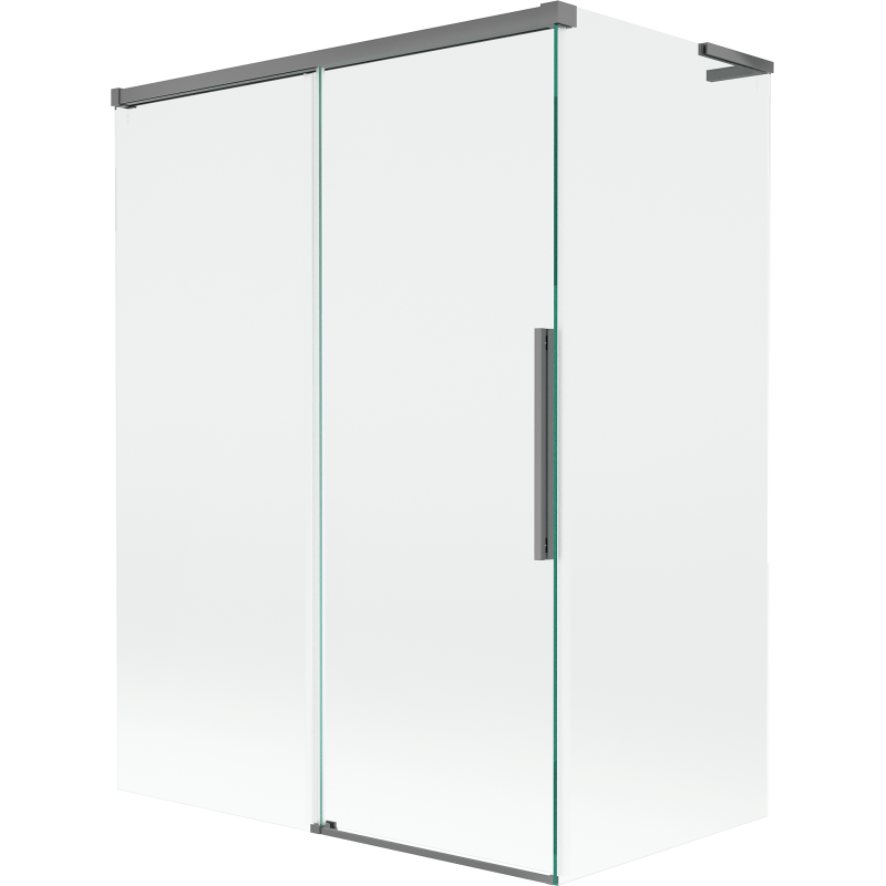 Mexen Rox L paravan de cadă, glisant cu 2 aripi 120 + 70 x 150 cm, transparent, metal armat - 8C9L-120-070-95-00