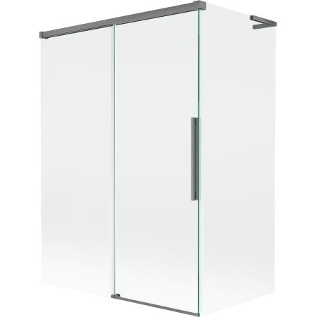 Mexen Rox L paravan de cadă, glisant cu 2 aripi 120 + 70 x 150 cm, transparent, metal armat - 8C9L-120-070-95-00