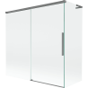 Mexen Rox L paravan de cadă cu 2 uși glisante 160 + 70 x 150 cm, transparent, gun metal - 8C9L-160-070-95-00