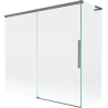 Mexen Rox L paravan de cadă cu 2 uși glisante 170 + 75 x 150 cm, transparent, gun metal - 8C9L-170-075-95-00