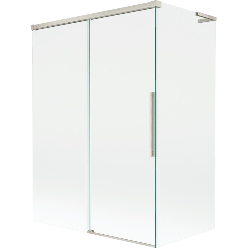 Mexen Rox L paravan de baie cu 2 aripi glisante 120 + 70 x 150 cm, transparent, nichel periat - 8C9L-120-070-97-00