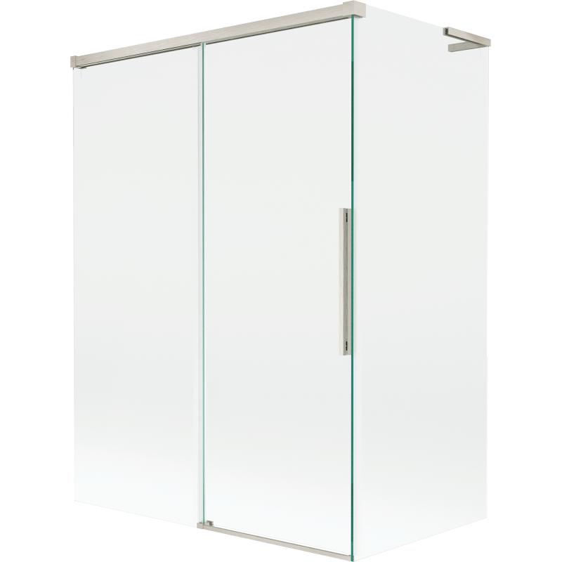 Mexen Rox L paravan pentru baie cu 2 aripi glisante 120 + 70 x 150 cm, transparent, nichel periat - 8C9L-120-070-97-00