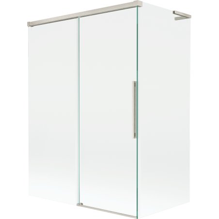 Mexen Rox L paravan de baie cu 2 uși glisante 120 + 70 x 150 cm, transparent, nichel periat - 8C9L-120-070-97-00