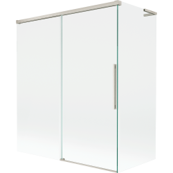 Mexen Rox L fürdőkádparaván, 2-szárnyú tolóajtó, 140 + 70 x 150 cm, átlátszó, matt nikkel - 8C9L-140-070-97-00