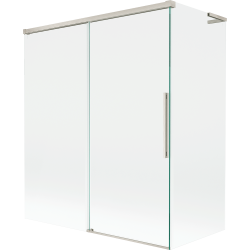 Mexen Rox L paravan de cadă cu 2 uși glisante 140 + 70 x 150 cm, transparent, nichel periat - 8C9L-140-070-97-00