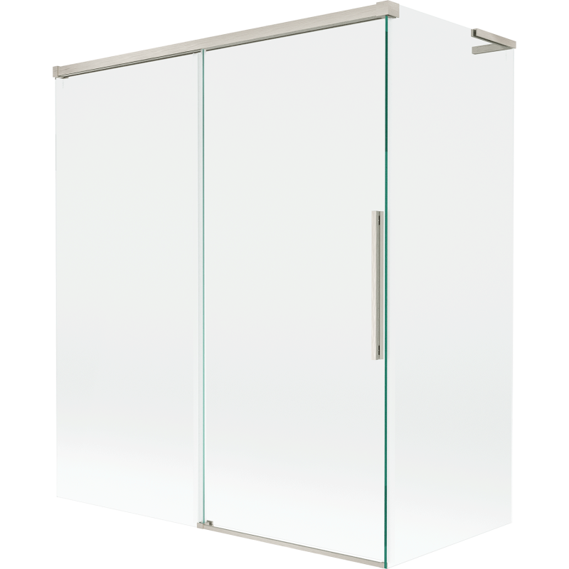 Mexen Rox L paravan de baie cu 2 uși glisante 140 + 70 x 150 cm, transparent, nichel periat - 8C9L-140-070-97-00