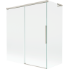 Mexen Rox L paravan de baie cu 2 uși glisante 140 + 70 x 150 cm, transparent, nichel periat - 8C9L-140-070-97-00