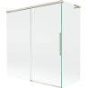 Mexen Rox L paravan cadă cu 2 canaturi culisante 150 + 70 x 150 cm, transparent, nichel periat - 8C9L-150-070-97-00