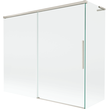 Mexen Rox L paravan de baie cu 2 panouri, culisant 180 + 80 x 150 cm, transparent, nichel periat - 8C9L-180-080-97-00