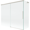 Mexen Rox L paravan pentru cadă, glisant cu 2 aripi 180 + 80 x 150 cm, transparent, nichel periat - 8C9L-180-080-97-00