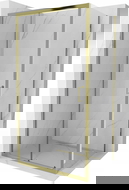 Mexen Apia cabină de duș glisantă 120 x 70 cm, transparentă, aurie - 840-120-070-50-00