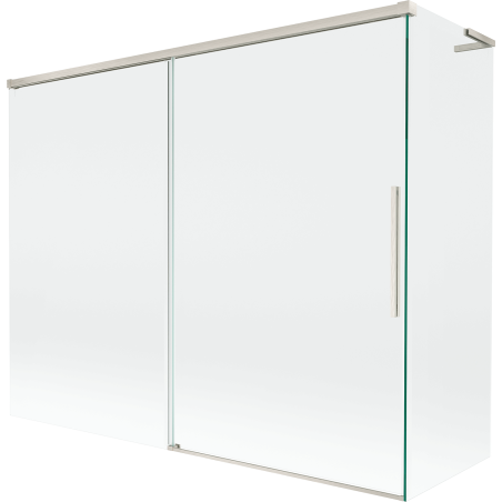 Mexen Rox L paravan de baie cu 2 uși glisante 190 + 90 x 150 cm, transparent, nichel periat - 8C9L-190-090-97-00