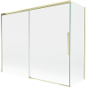 Mexen Rox paravan de baie 2 canate glisant 190 + 90 x 150 cm, transparent, auriu - 8C9-190-090-50-00