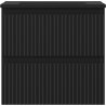 Mexen Rivel dulap baie 50 cm cu lavoar Otis, 2 sertare, riflat, negru mat - 91A20-05047-2-BFF71-W18M71