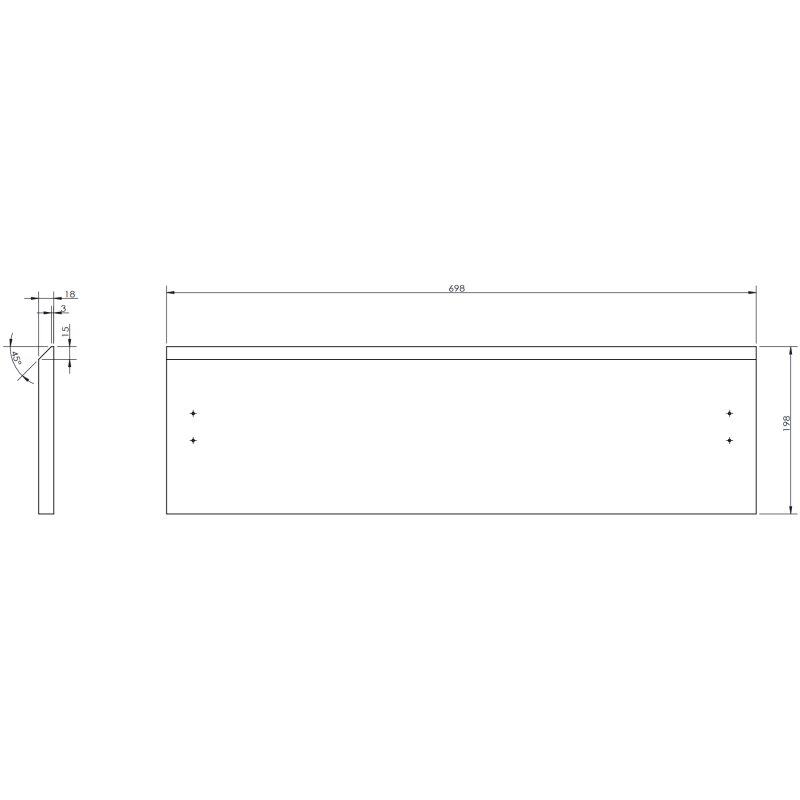 Mexen Rivel dulap de baie 70 cm cu lavoar Otis, 2 sertare, cu riflaje, grafit mat/alb mat - 91A20-07047-2-BFF66-W18M0