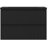Mexen Rivel dulap baie 70 cm cu lavoar Otis, 2 sertare, frezat, negru mat - 91A20-07047-2-BFF71-W18M71