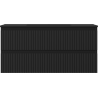 Mexen Rivel dulap baie 100 cm cu chiuvetă Otis, 2 sertare, canelat, negru mat - 91A20-10047-2-BFF71-W18M71