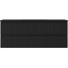 Mexen Rivel dulap baie 120 cm cu lavoar Otis, 2 sertare, riflat, negru mat - 91A20-12047-2-BFF71-W18M71