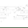 Dulap de baie Mexen Rivel 140 cm cu lavoar Otis, 2 sertare, cu caneluri, alb mat - 91A20-14047-2-BFF01-W18M01