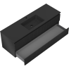 Mexen Rivel dulap pentru baie 140 cm cu lavoar Otis, 2 sertare, profilat, negru mat - 91A20-14047-2-BFF71-W18M71