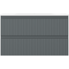 Mexen Rivel dulap de baie de 80 cm cu lavoar Vela, 2 sertare, cu caneluri, grafit mat/alb mat - 91A20-08047-2-BFF66-W23M0