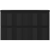 Mexen Rivel dulap baie 80 cm cu lavoar Vela, 2 sertare, canelate, negru mat - 91A20-08047-2-BFF71-W23M71