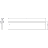 Mexen Rivel dulap baie 90 cm cu lavoar Vela, 2 sertare, canelat, alb mat - 91A20-09047-2-BFF01-W23M01