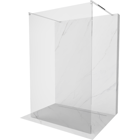 Peretele de duș freestanding Mexen Kioto 100 x 200 cm, transparent 8 mm, crom - 800-100-002-01-00